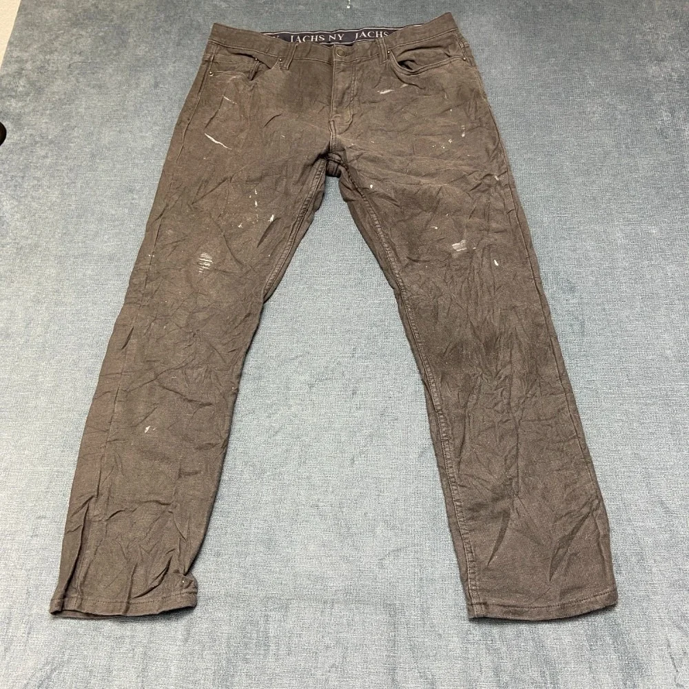 Jachs NY Jeans Mens 36x30 Brown Denim All Day Comfort Streetwear Straight Leg